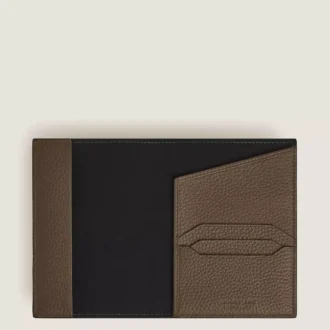 Porte-passeport en cuir grainé Porte-passeport en cuir grainé