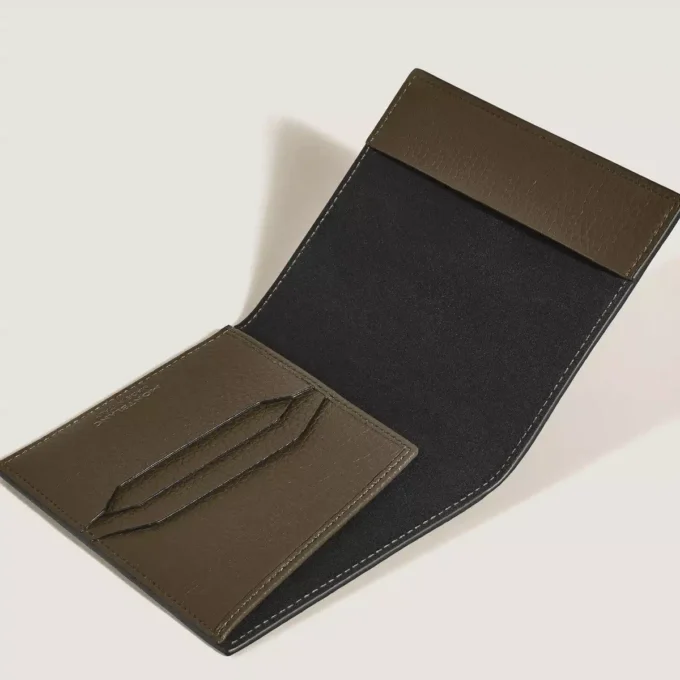 Porte-passeport en cuir grainé Porte-passeport en cuir grainé