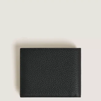 Portefeuille grainé 4cc porte-monnaie