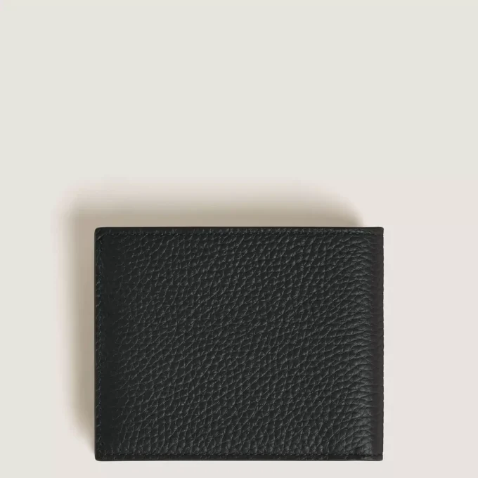 Portefeuille grainé 4cc porte-monnaie Portefeuille grainé 4cc porte-monnaie
