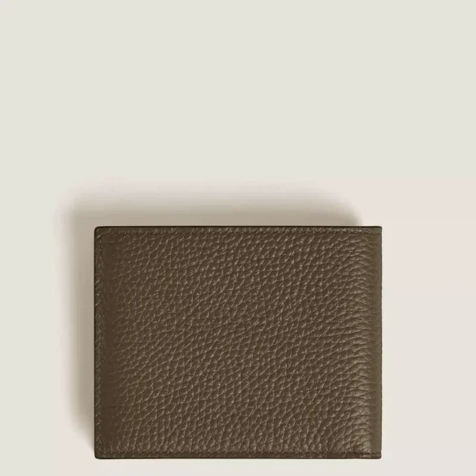 Portefeuille grainé 4cc porte-monnaie Portefeuille grainé 4cc porte-monnaie