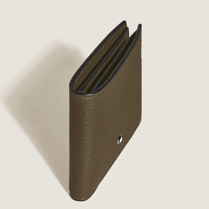 Portefeuille grainé 4cc porte-monnaie Portefeuille grainé 4cc porte-monnaie