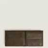 Portefeuille grainé 4cc porte-monnaie Portefeuille grainé 4cc porte-monnaie