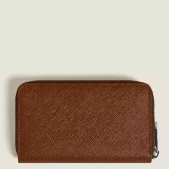 Portefeuille moyen Sartorial 12cc avec fermeture éclair