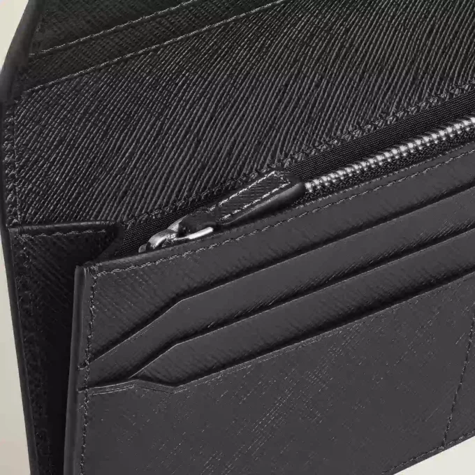 Portefeuille Sartorial 14cc avec poche zippée Portefeuille Sartorial 14cc avec poche zippée