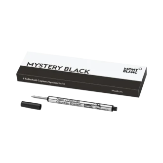 Recharge pour rollerball sans capuchon, noir mystère – moyen