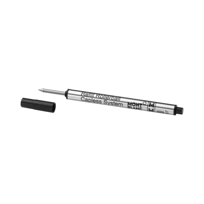 Recharge pour rollerball sans capuchon, noir mystère – moyen