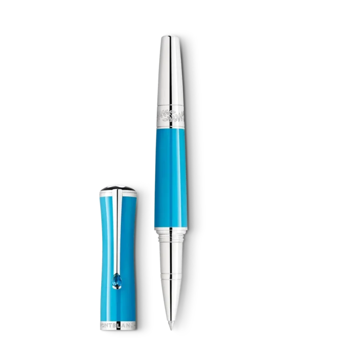 Rollerball Montblanc Maria Callas Édition spéciale couleur turquoise Rollerball Montblanc Maria Callas Édition spéciale couleur turquoise