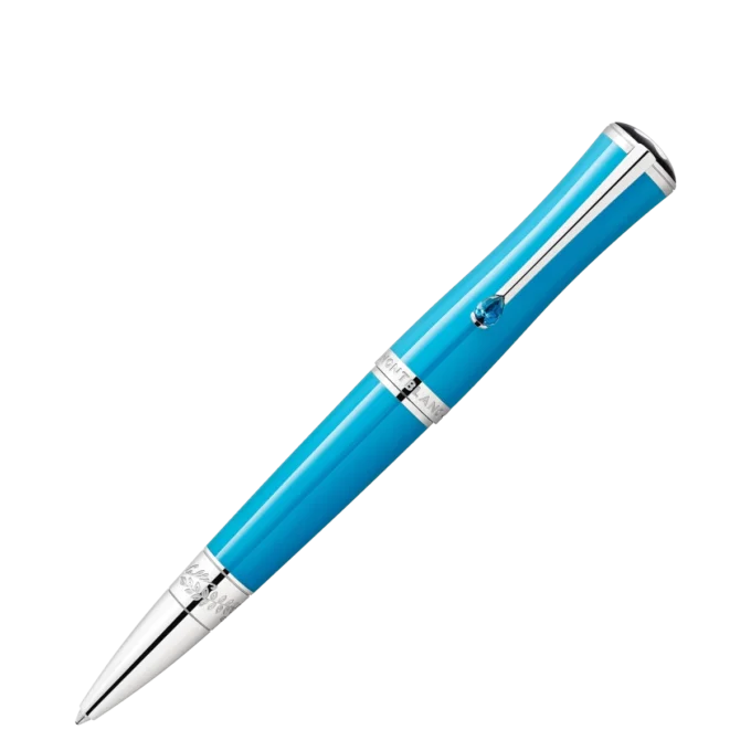 Stylo à bille Montblanc Maria Callas Édition spéciale couleur turquoise Stylo à bille Montblanc Maria Callas Édition spéciale couleur turquoise