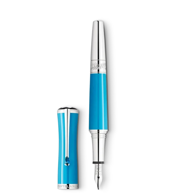 Stylo plume Montblanc Maria Callas Édition spéciale couleur turquoise Stylo plume Montblanc Maria Callas Édition spéciale couleur turquoise
